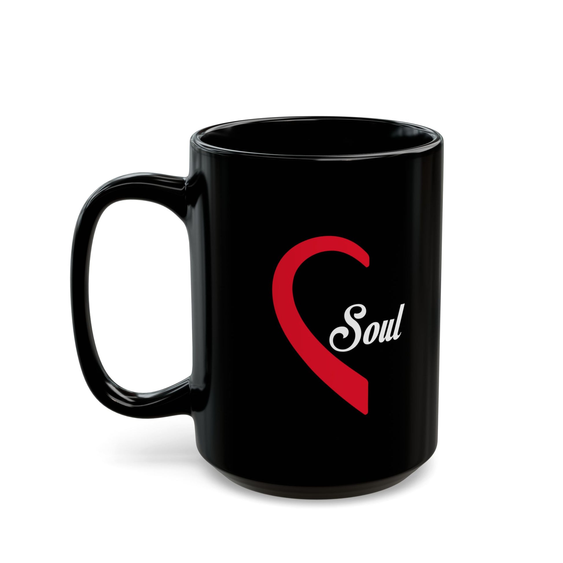 Soulmate Black Mug, Valentine's Day Cup, 11oz, 15oz