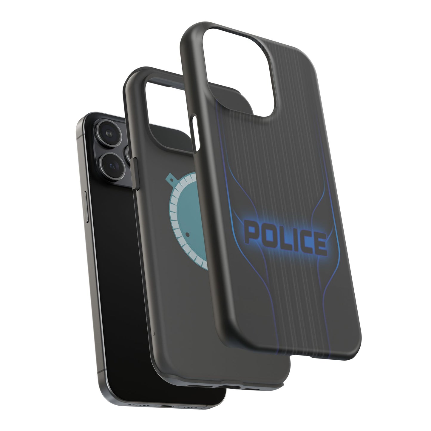 Police Magnetic Phone Cases, Blue Light
