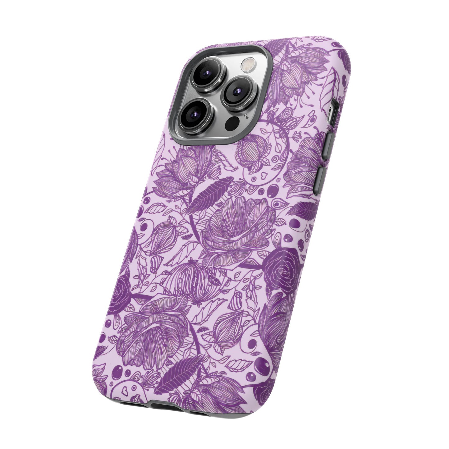 Graphical Garden: Purple Edition iPhone Tough Cases