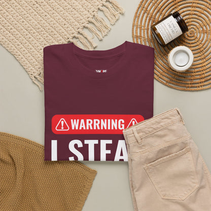 Warning I Steal Hearts Tee