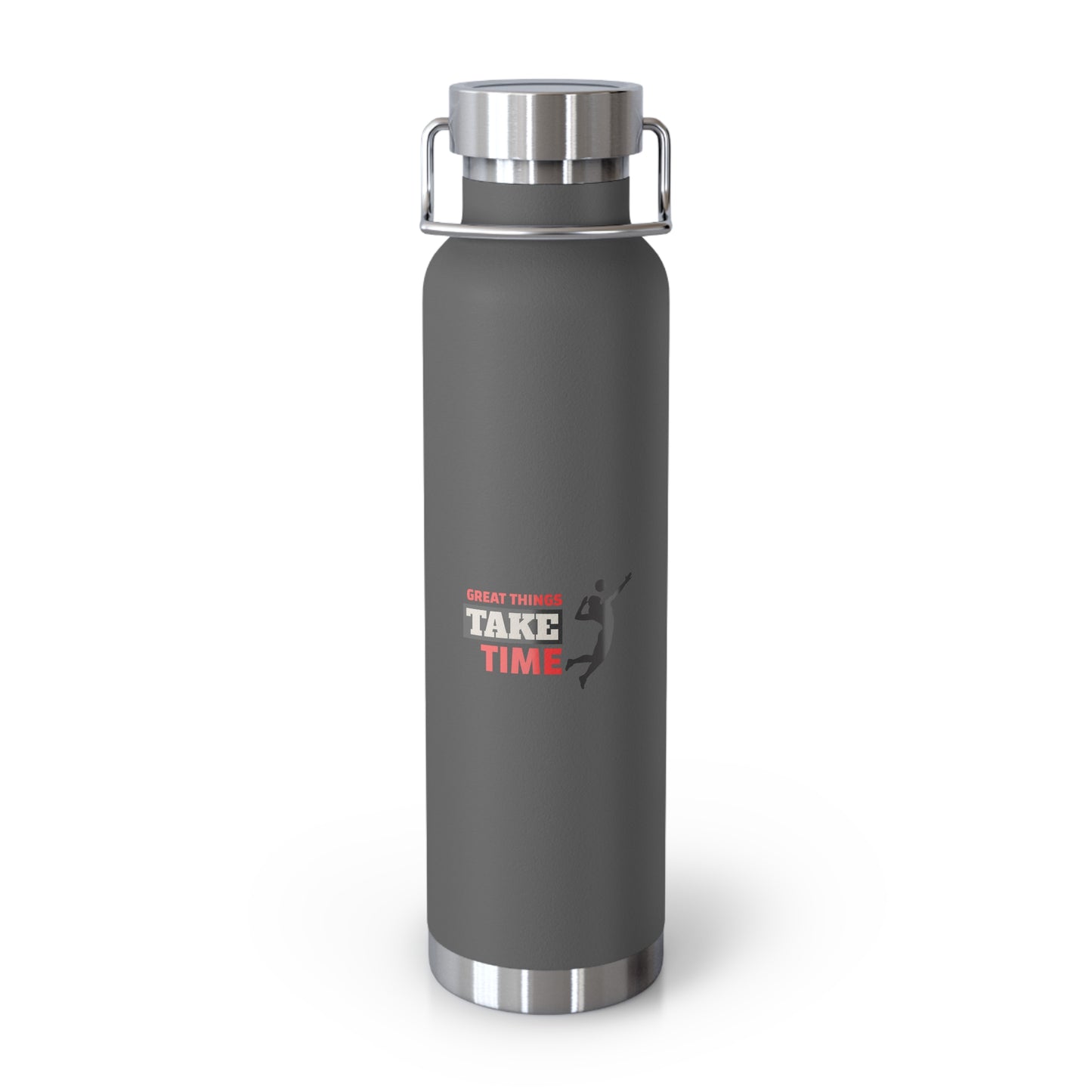 Great Things Take Time  Copper Vacuum Insulated Bottle, 22oz