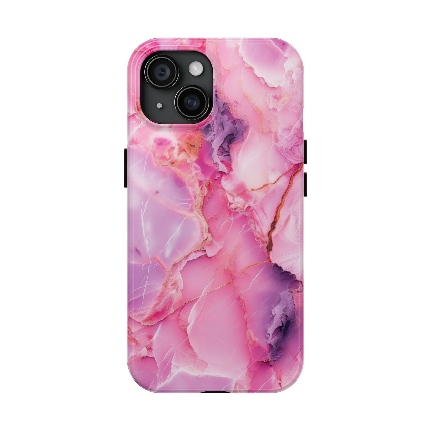 Pink Marble Tough Cases for iPhone, Stylish Protective Covers