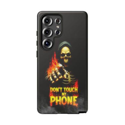 Skull Design Samsung Phone Case, Don't Touch My Phone Mobile Cover