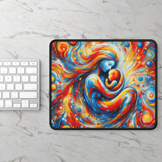 Mother with Her Baby - Digital Art Mouse Pad
