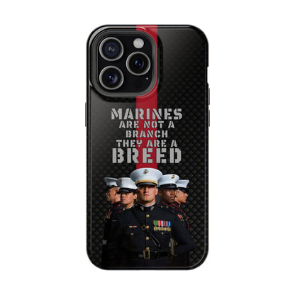 Marines Magnetic Tough Case - "Not a Branch, a Breed" Military iPhone Cover