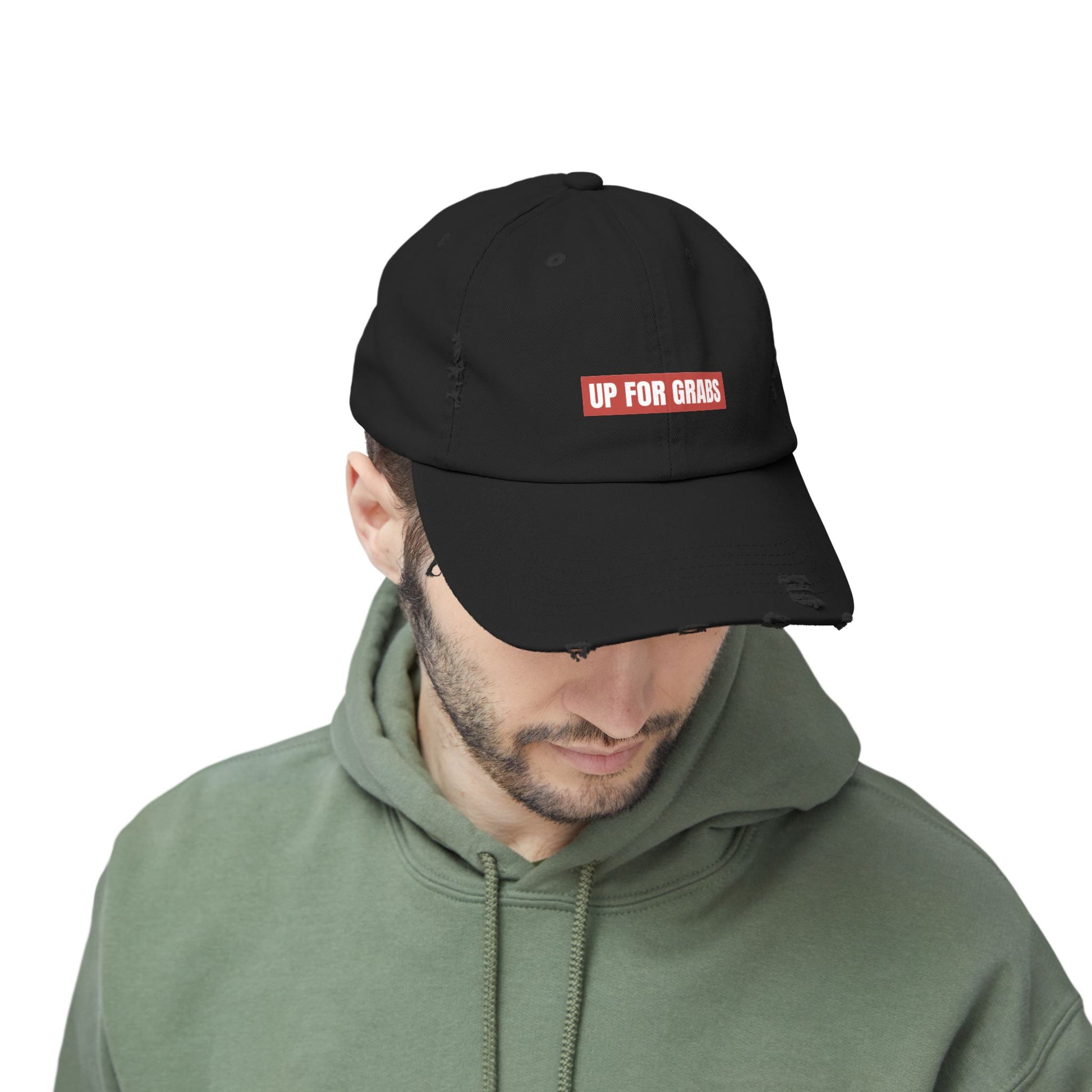 Up For Grabs Unisex Distressed Cap
