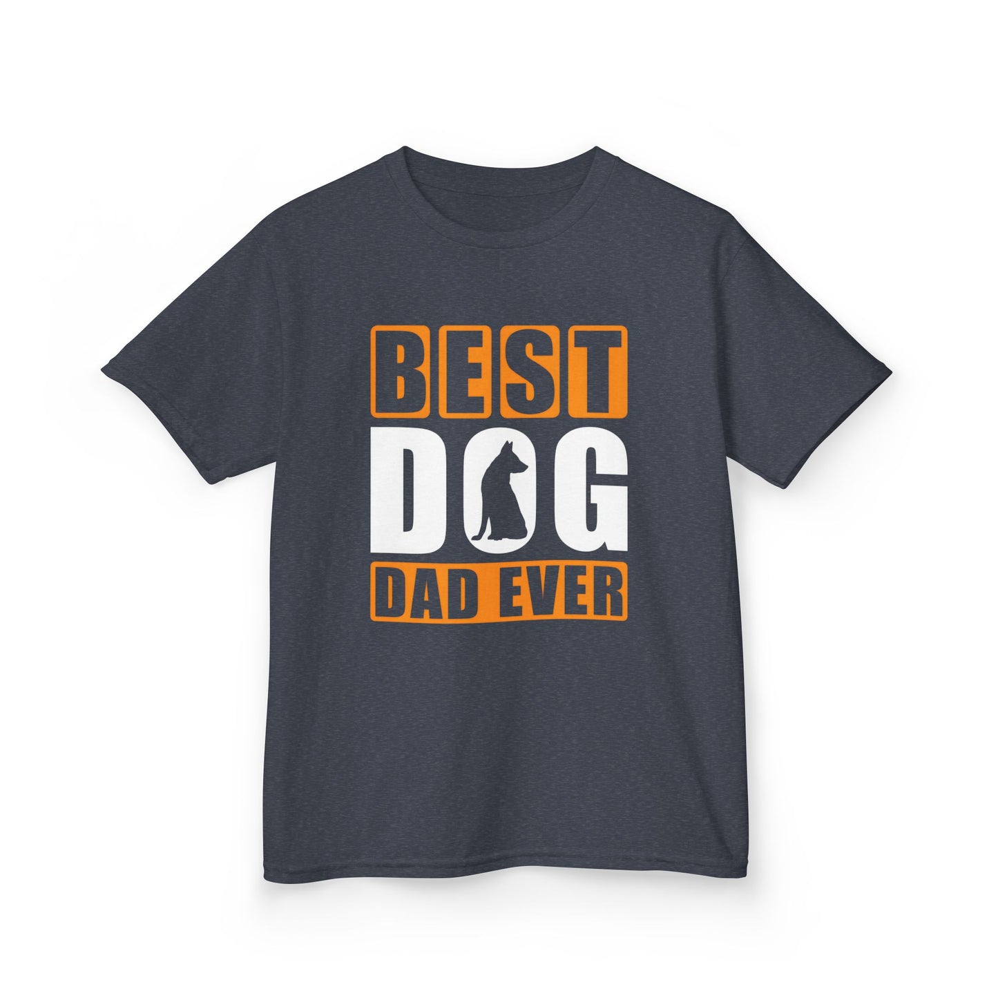 Kids Heavy Cotton™ Tee - Best Dog Dad Ever Design