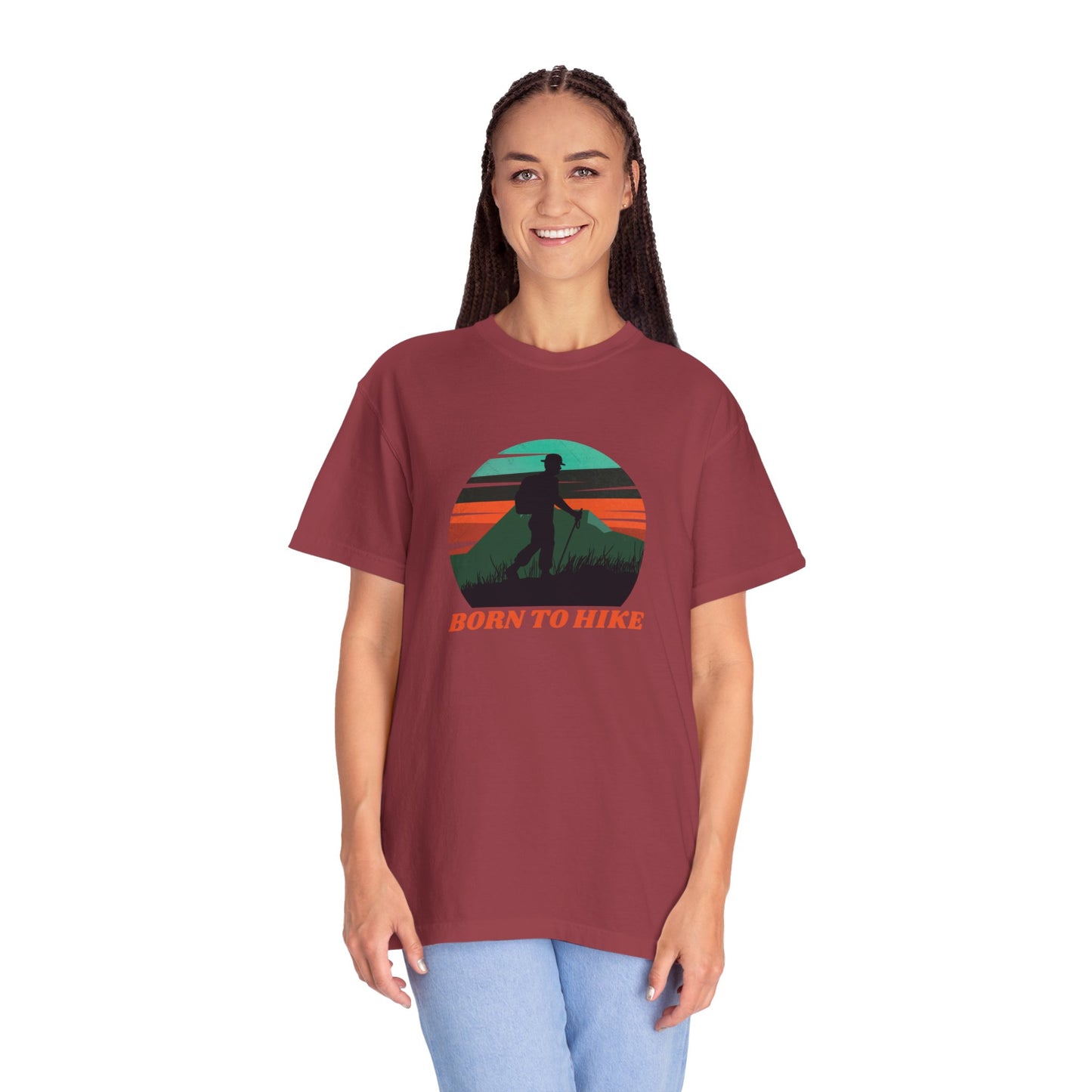 Born To Hike Unisex Garment-Dyed T-shirt