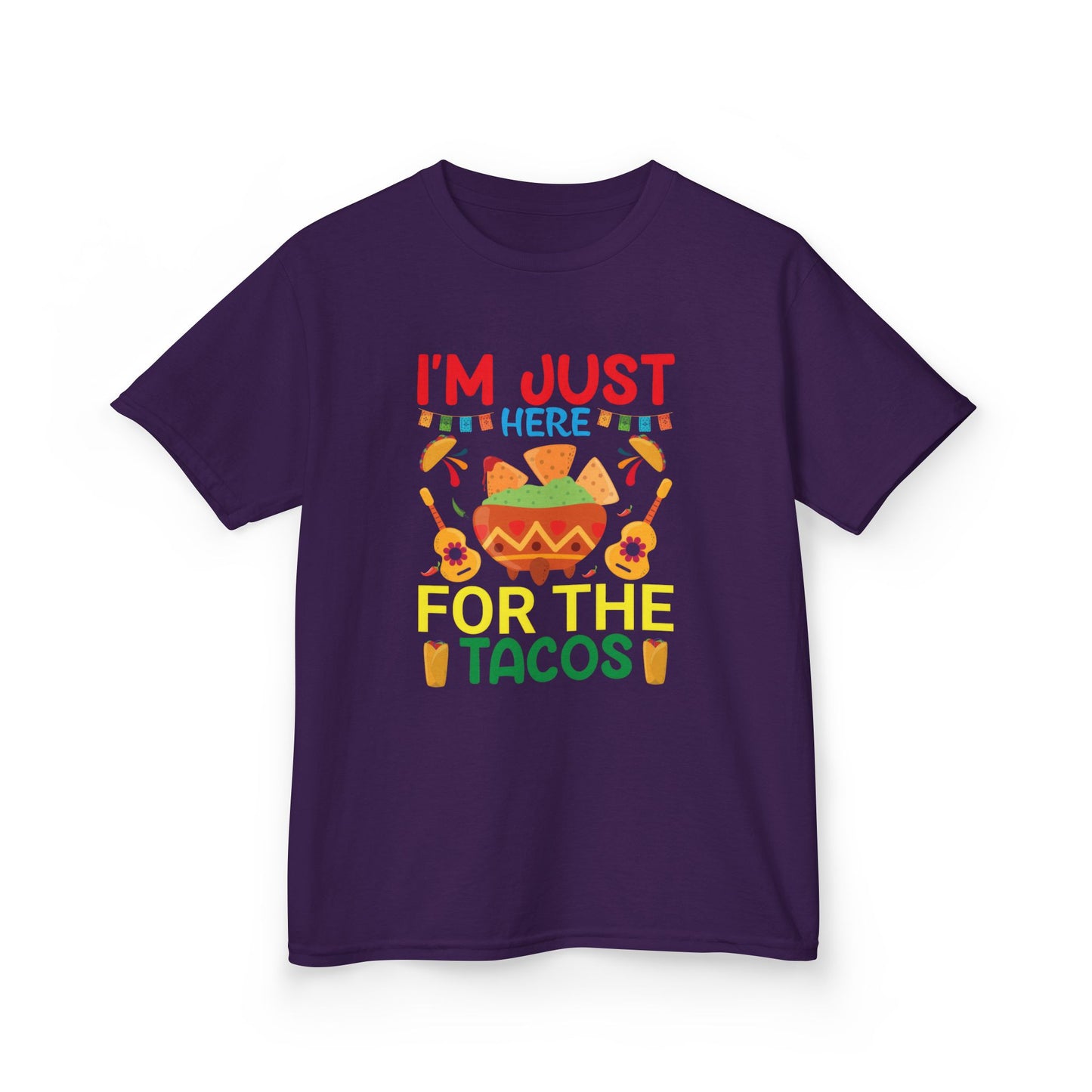 Kids Taco Lover Tee - I'm Just Here for the Tacos