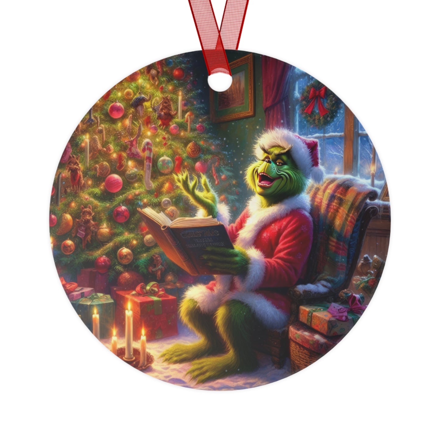 Grinch’s Christmas Chronicles Metal Ornaments, 2-Side Print