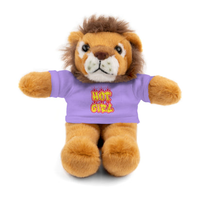 Cute Plush Animal with Hot Girl Tee for Birthdays, Baby Showers, Children, Gifts