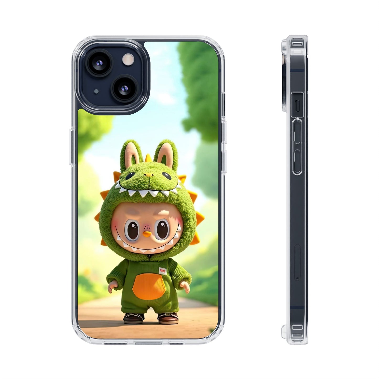 Copy of The Monsters Clear Case for iPhone Models – Playful Dinosaur Design