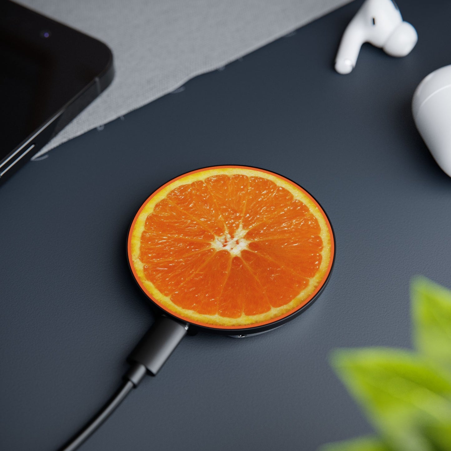 Orange Magnetic Induction Charger