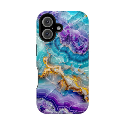 Blue Agate Magnetic Phone Case