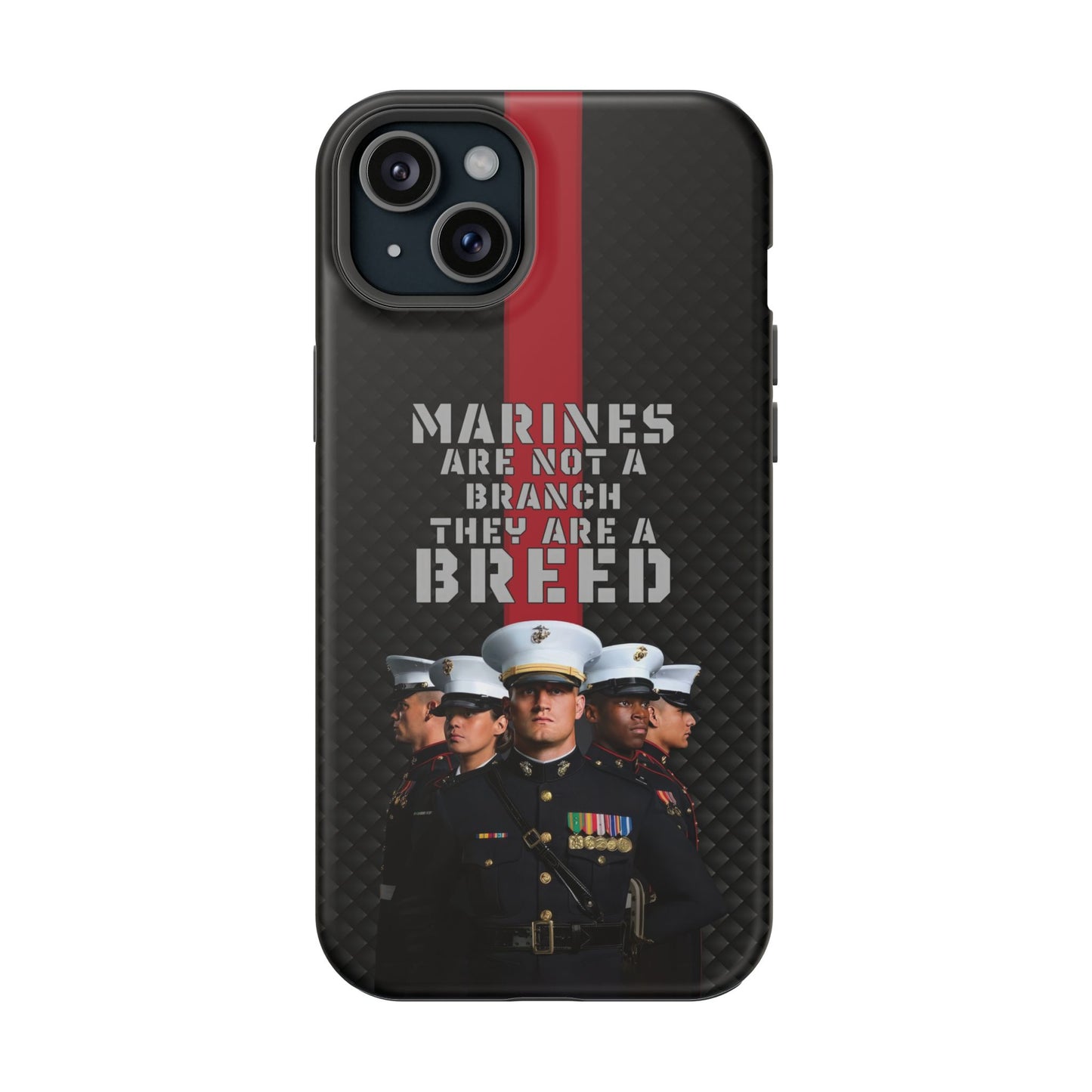 Marines Magnetic Tough Case - "Not a Branch, a Breed" Military iPhone Cover