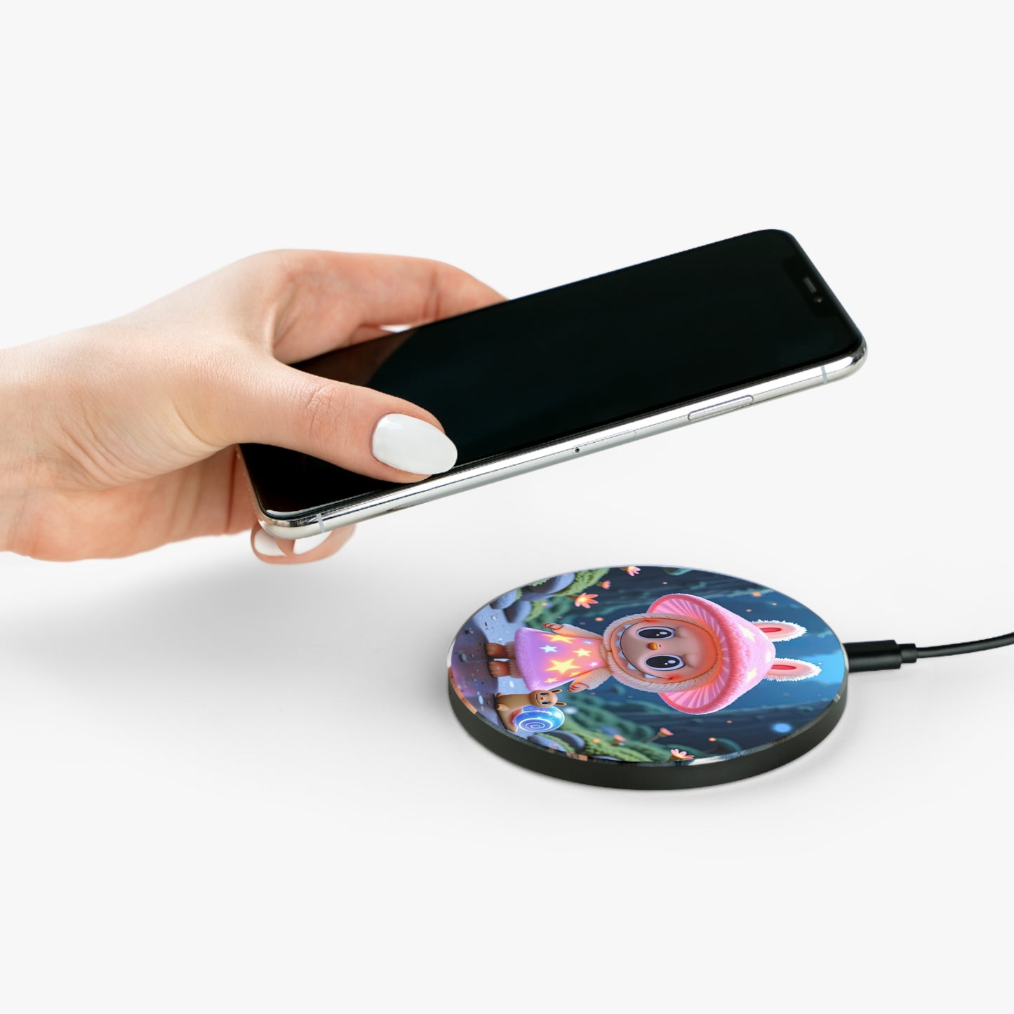The Monsters 10W Qi Certified Fast Wireless Charging Pad,  Cute Fairy Tale Design
