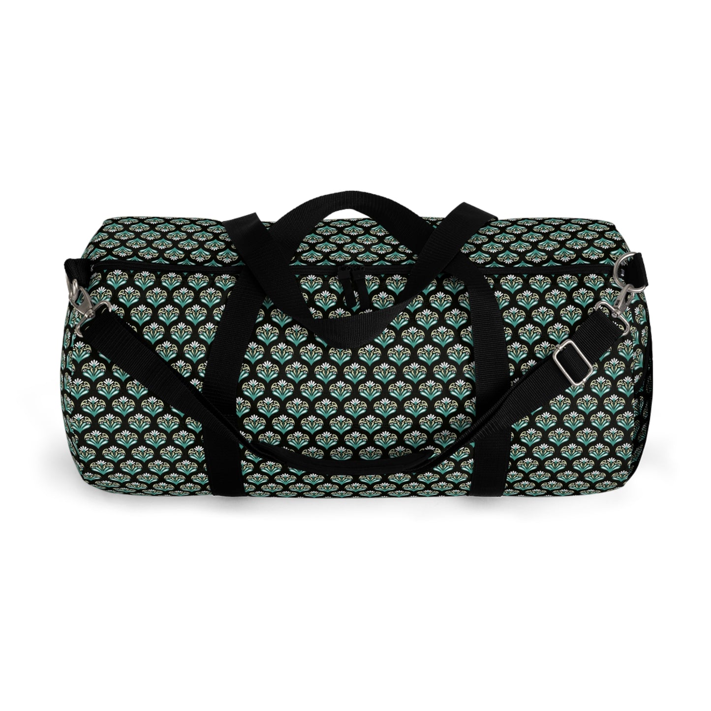 Classic Charm: Retro Flower Duffel Bag