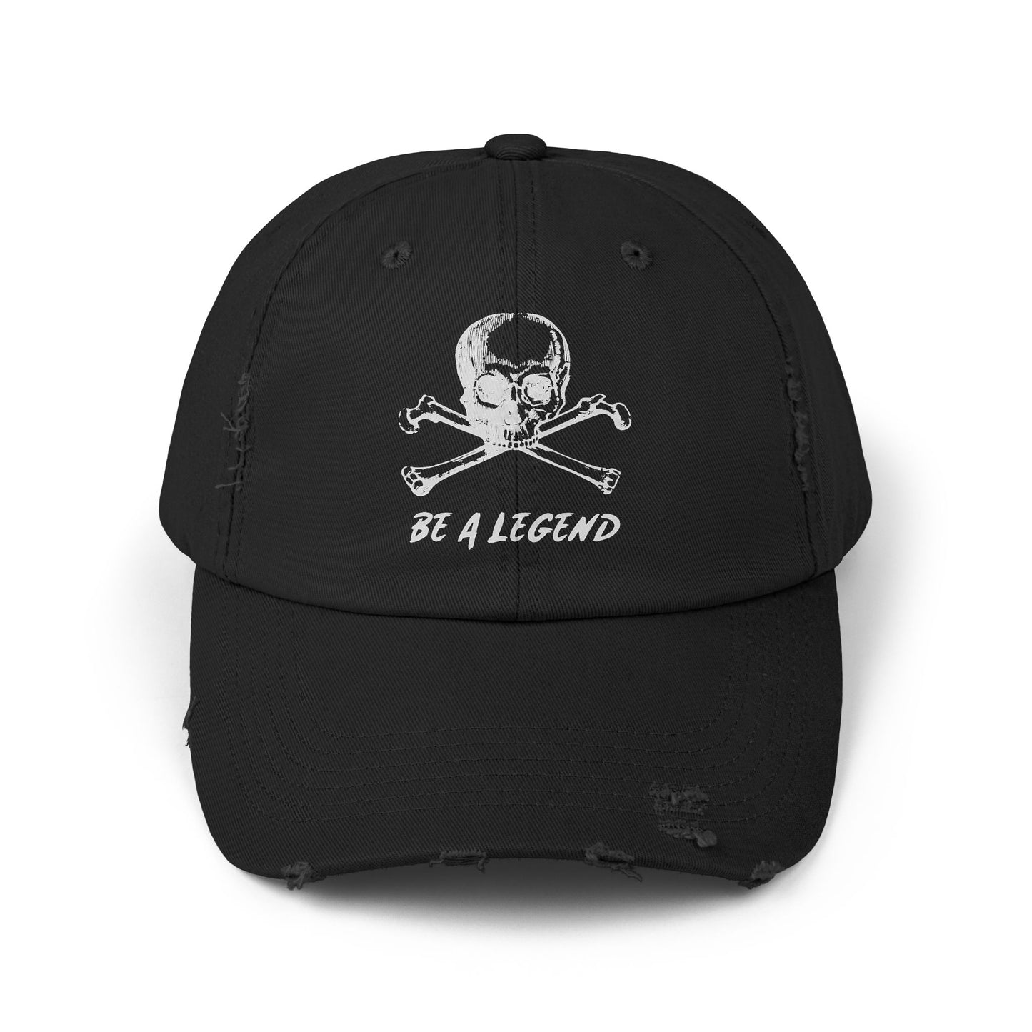 Be A Legend Unisex Distressed Cap