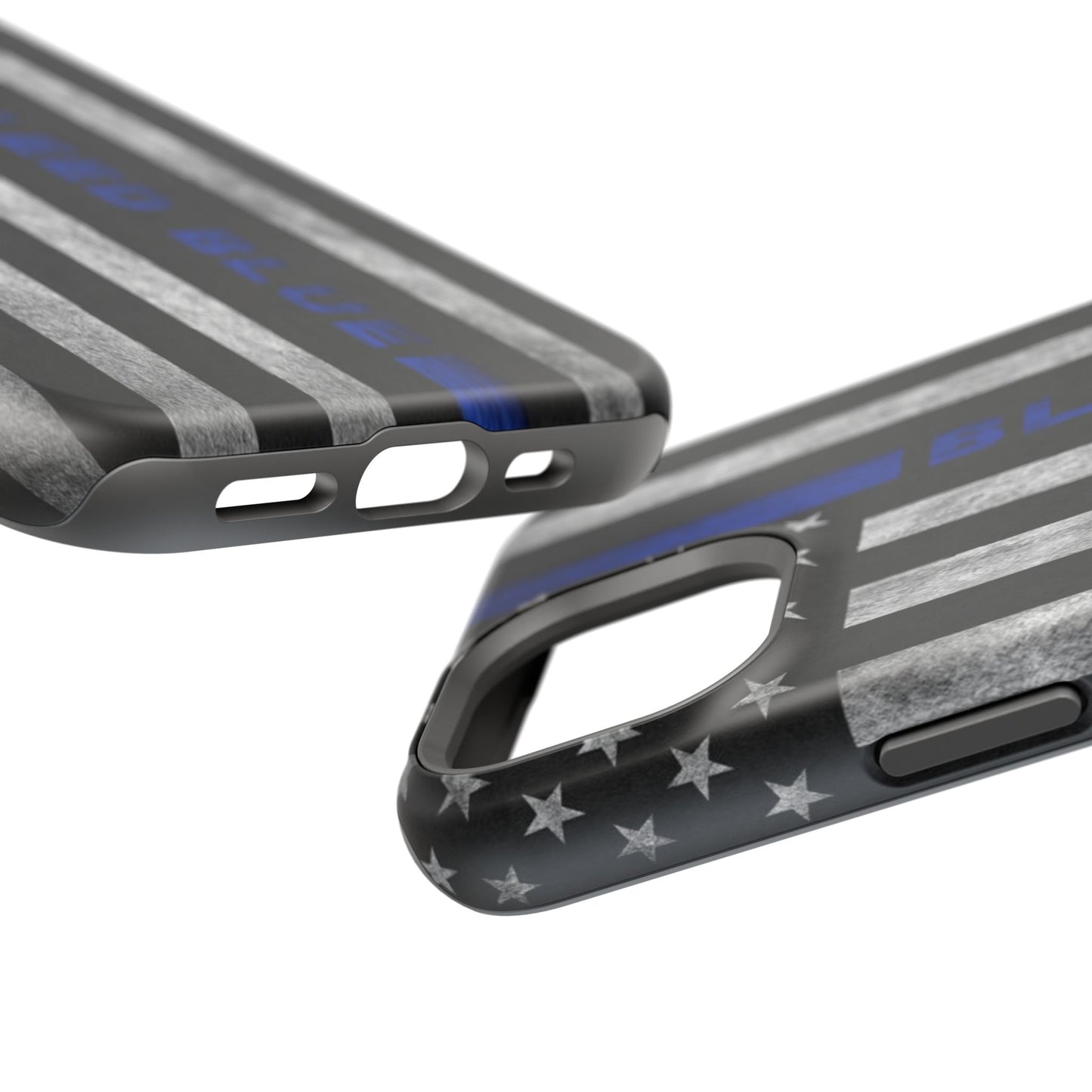 Police Magnetic Phone Cases, Bleed Blue