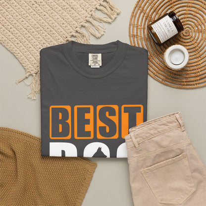 Best Dog Dad Ever Unisex Garment-Dyed T-shirt