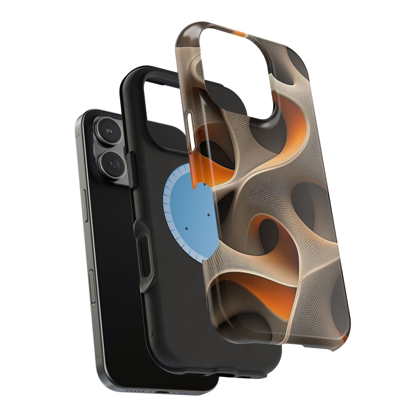Stylish Magnetic Phone Cases, Abstract Geometric Design