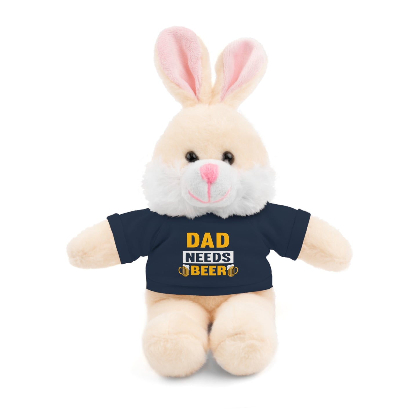 Dad Needs Beer Stuffed Animal, Cute Gift for Dad, Plush Toy for Father's Day