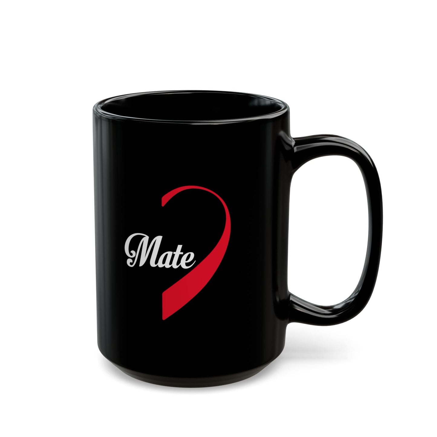 Soulmate Black Mug, Valentine's Day Cup, 11oz, 15oz