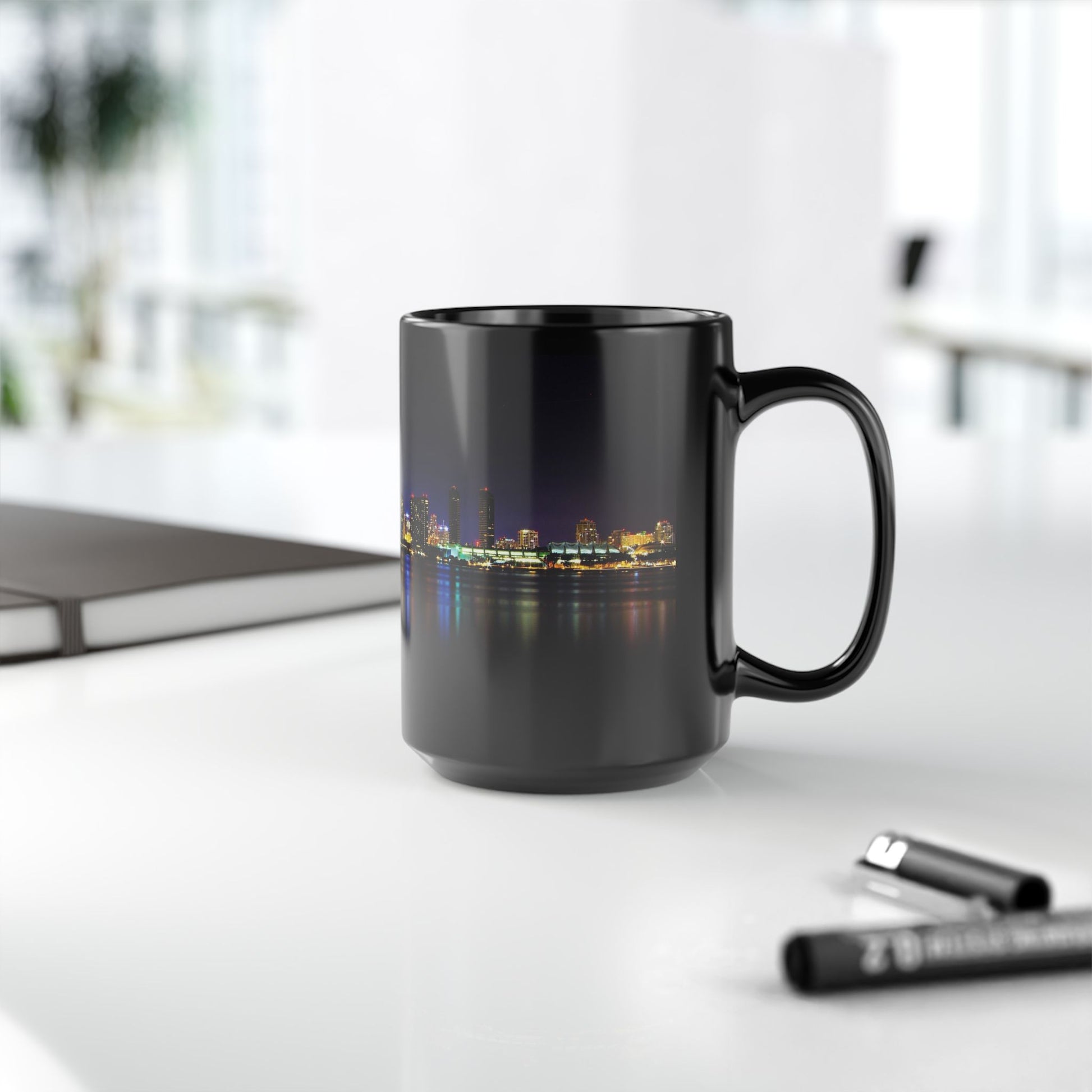 City Nights, Bright Lights Black Mug - 11oz, 15oz