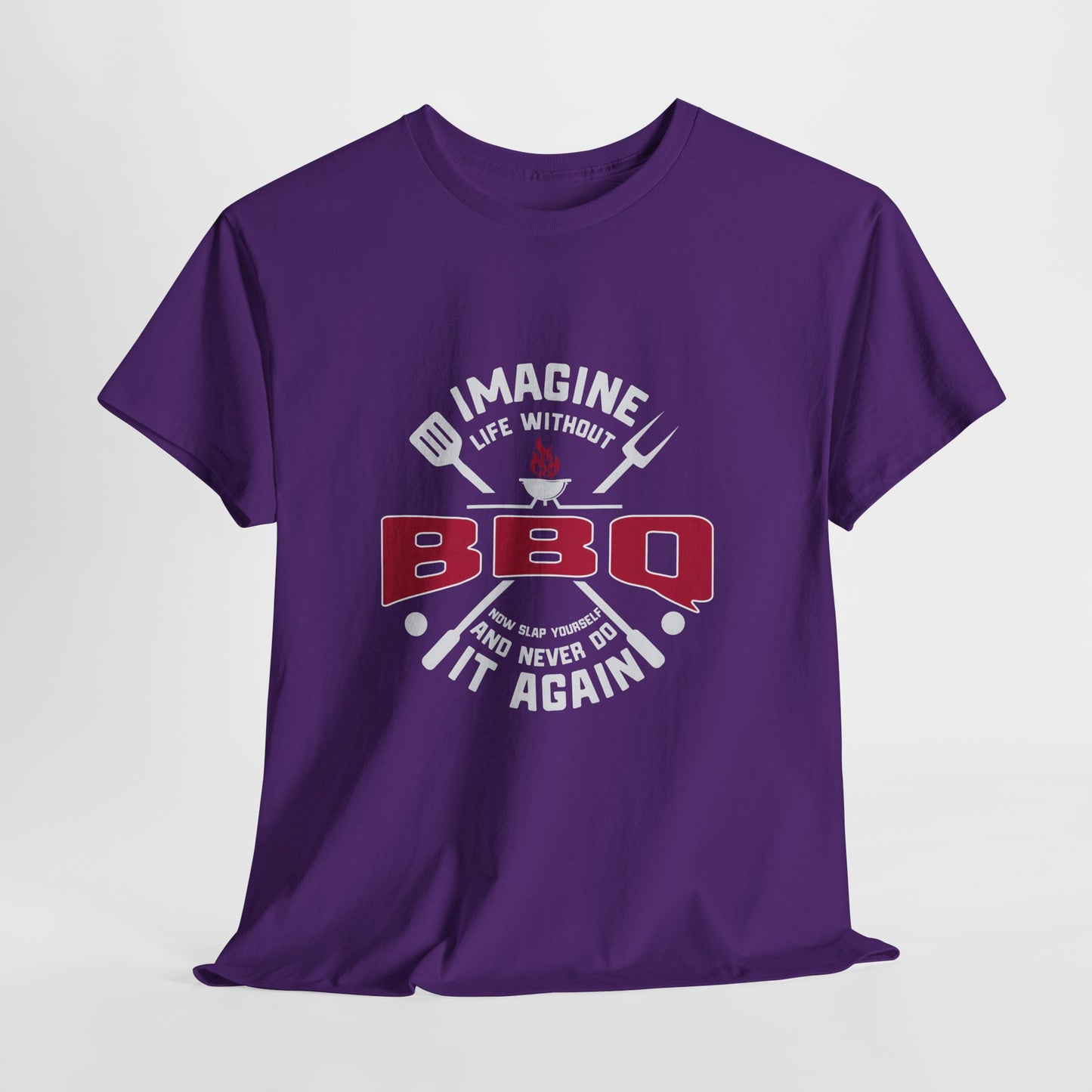 BBQ Lovers Unisex Heavy Cotton Tee - 'Imagine Life Without BBQ'