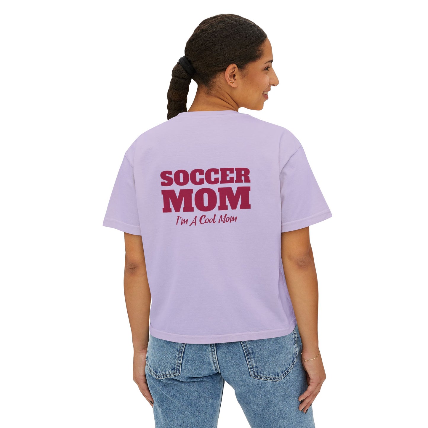 Soccer Mom I'm A Cool Mom Women's Boxy Tee