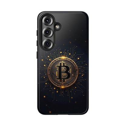 Bitcoin Samsung Tough Case for Smartphones, Crypto Lover Phone Accessory