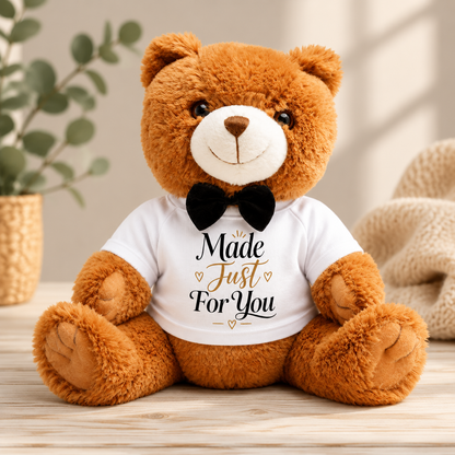Customizable Teddy Bear Plush with Personalized T‑Shirt