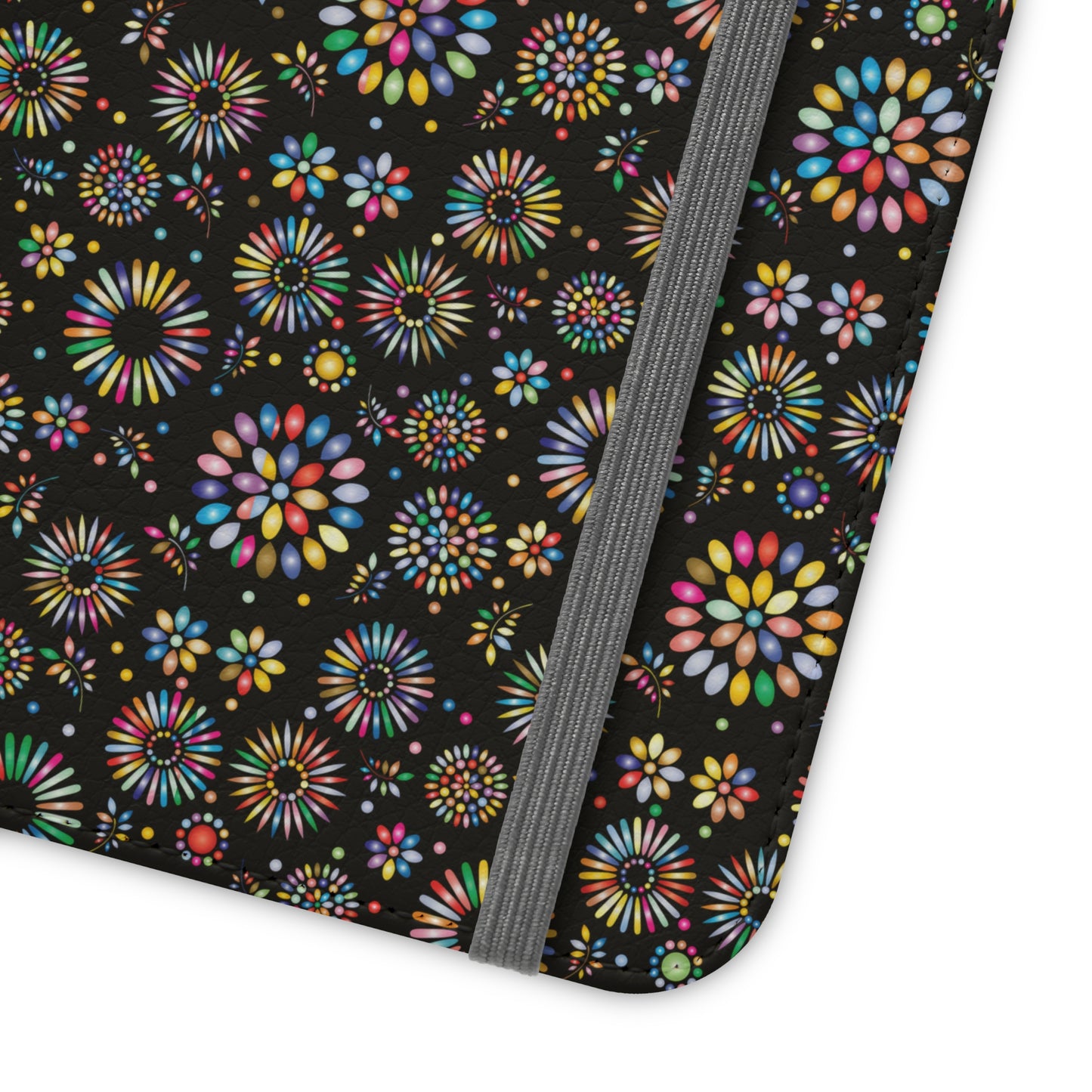 Vibrant Vibes Flip Cases / Black