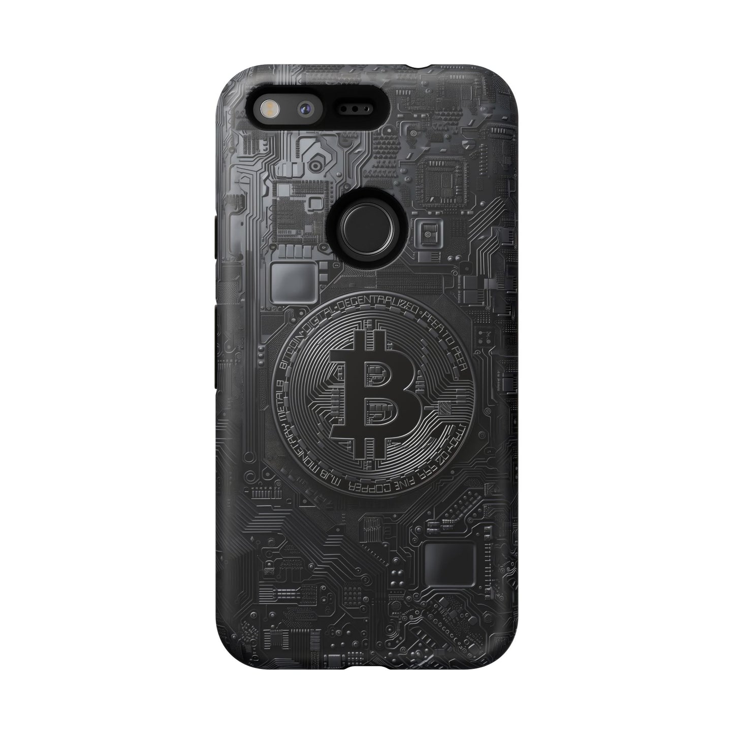 Bitcoin Google Pixel Tough Phone Case, Cryptocurrency Protection Cover