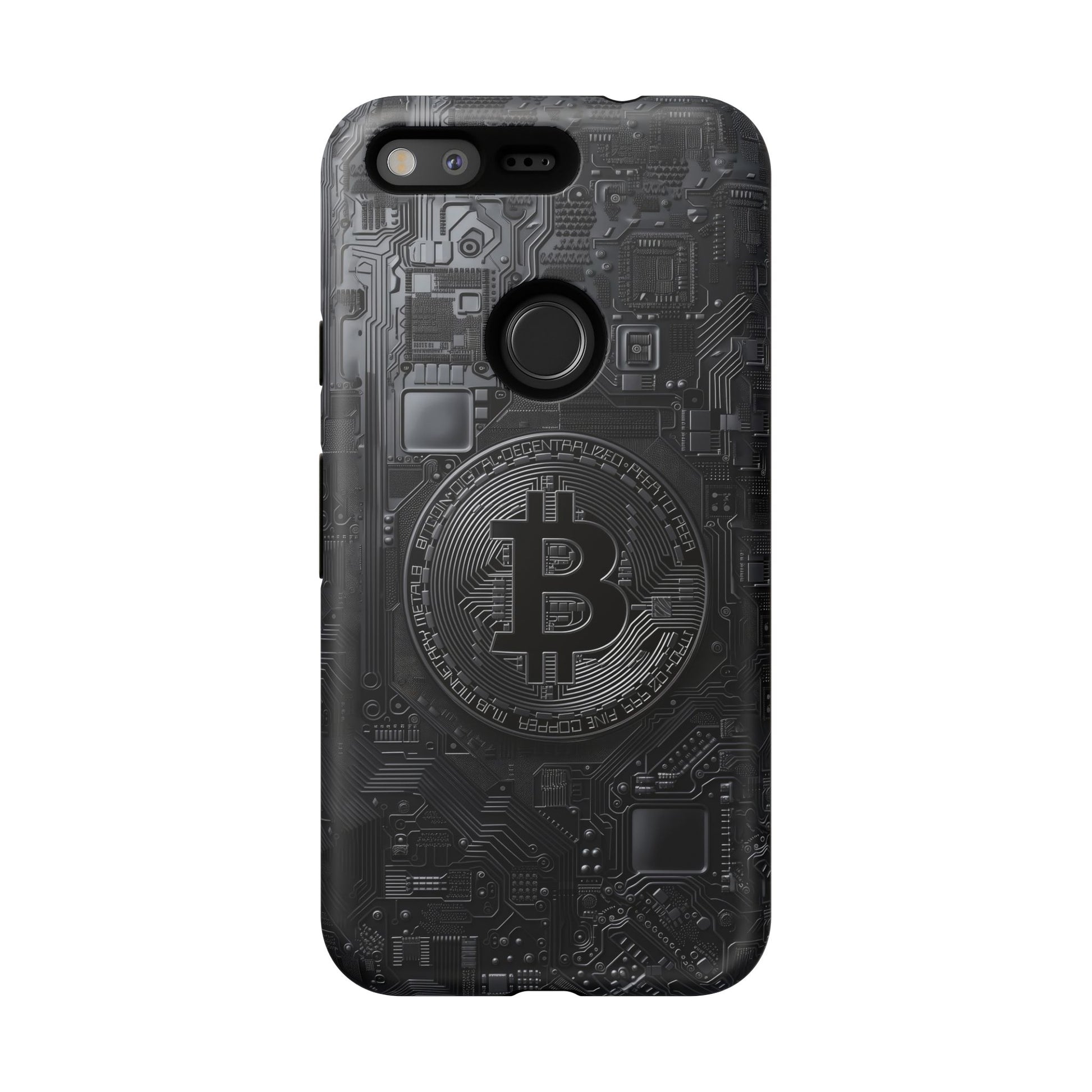 Bitcoin Google Pixel Tough Phone Case, Cryptocurrency Protection Cover