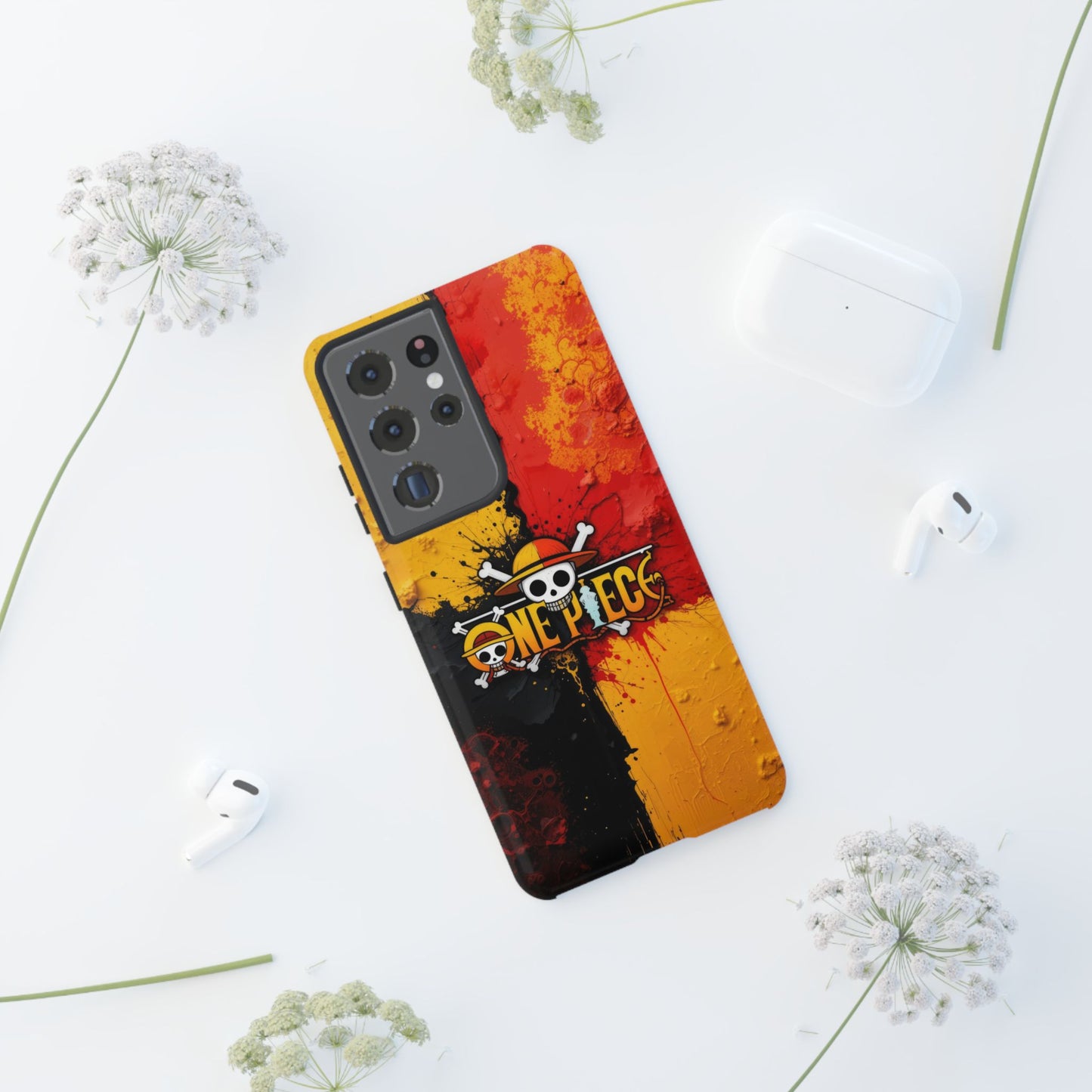 One Piece Samsung Tough Phone Case, Anime Vibrant Design
