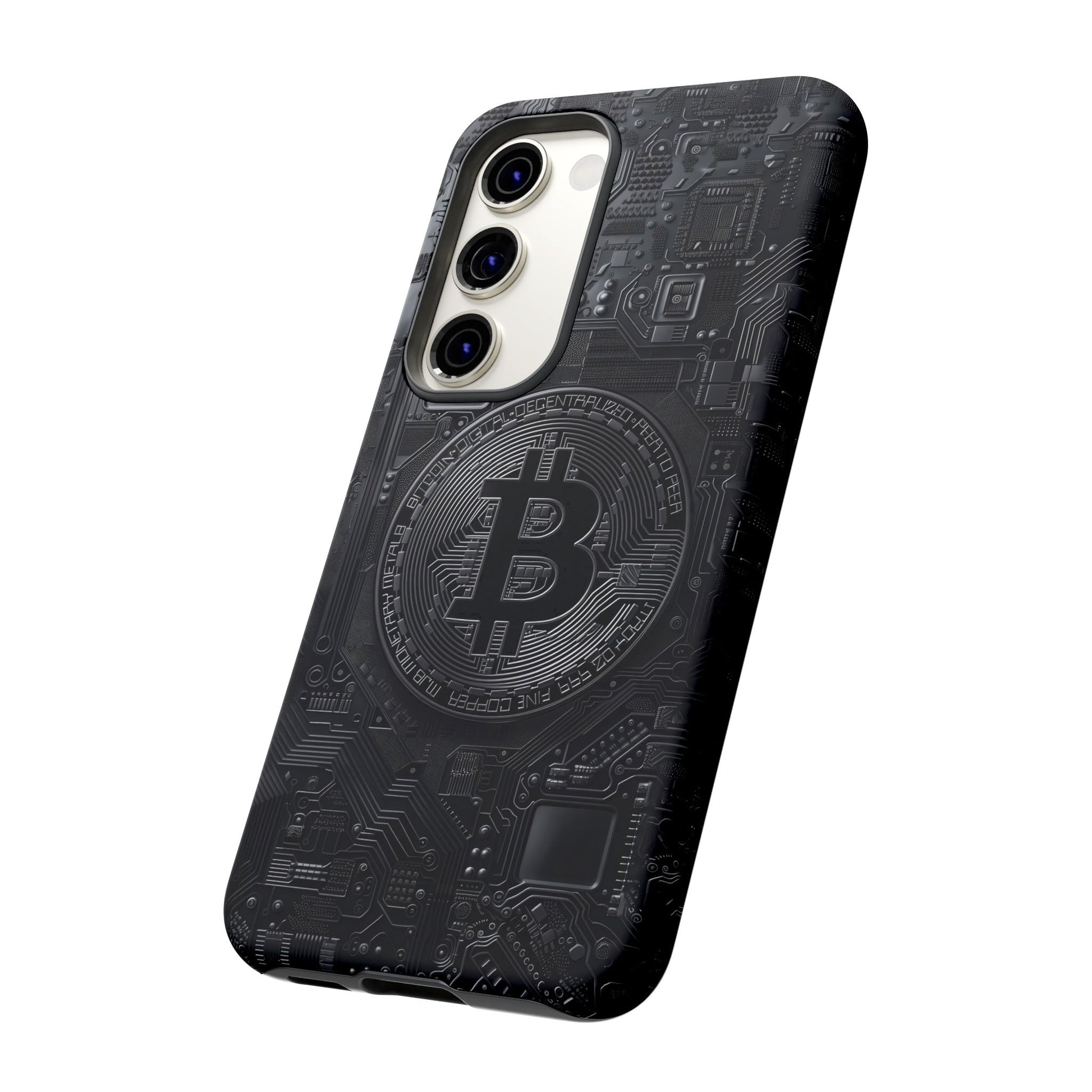 Bitcoin Samsung Tough Phone Case, Cryptocurrency Protection Cover