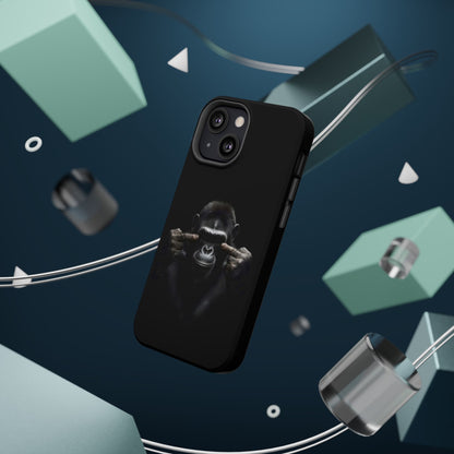 Edgy Gorilla Magnetic iPhone Case, Unique Cell Phone Cover