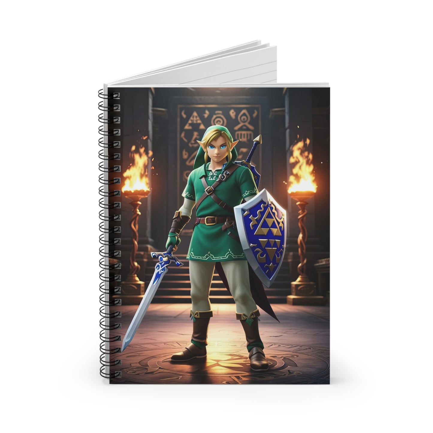 Fantasy Hero Spiral Notebook 6" x 8"– Ruled Line Journal