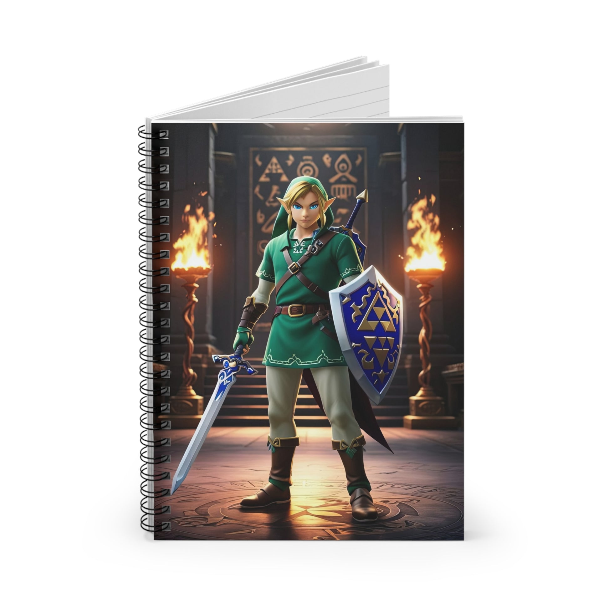 Fantasy Hero Spiral Notebook 6" x 8"– Ruled Line Journal