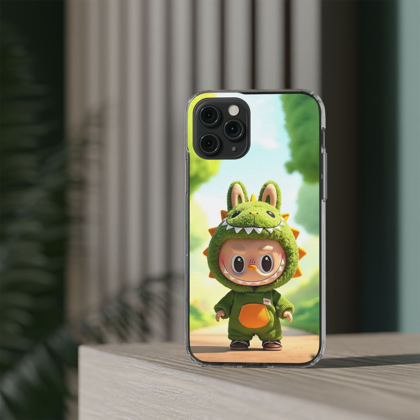 Copy of The Monsters Clear Case for iPhone Models – Playful Dinosaur Design