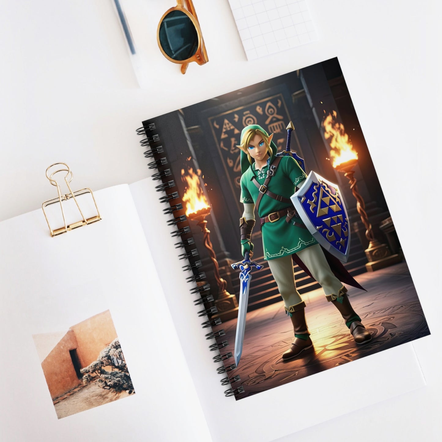 Fantasy Hero Spiral Notebook 6" x 8"– Ruled Line Journal