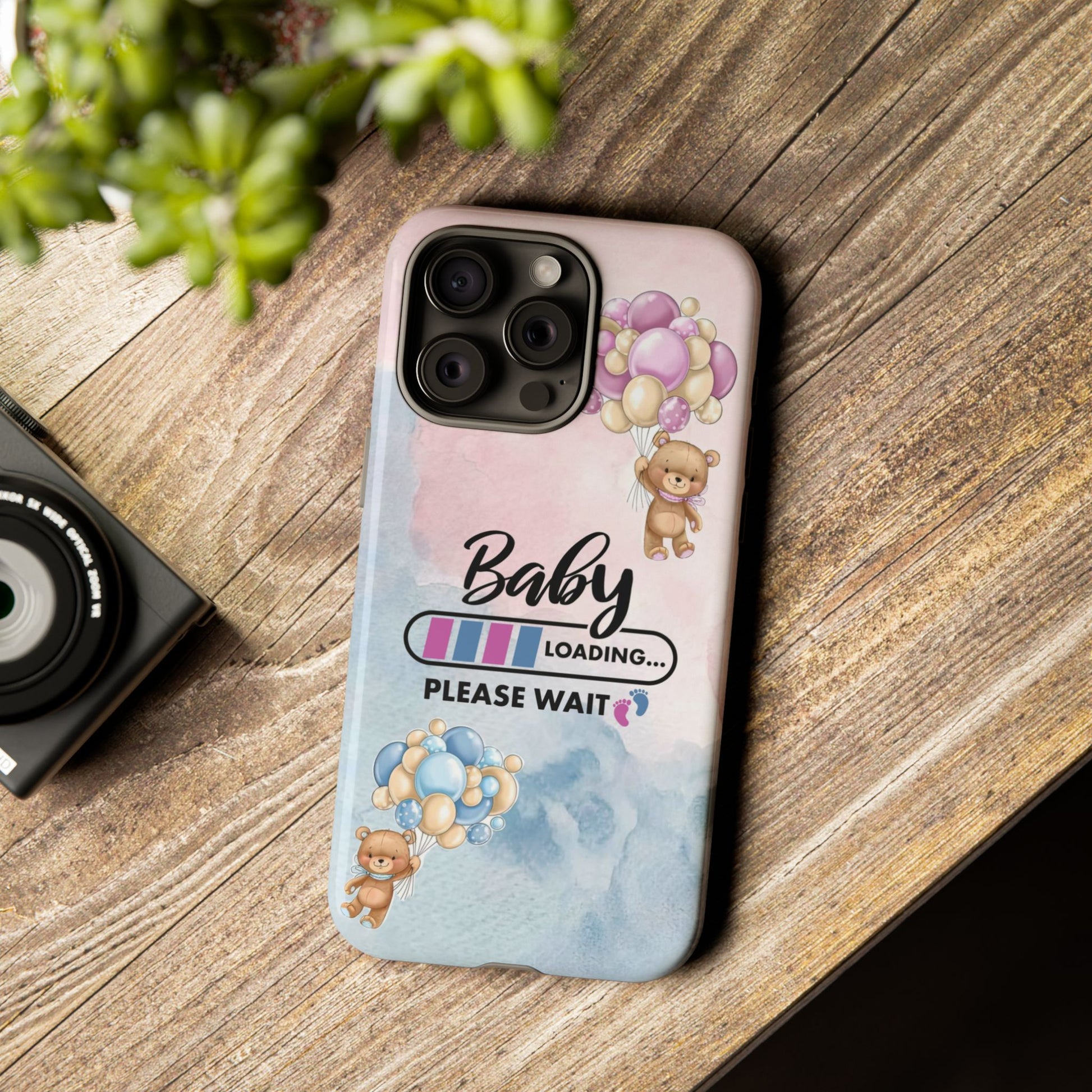 Cute Baby Loading Phone Case for iPhone - Maternity Cover for Pregnancy Reveal or Baby Shower