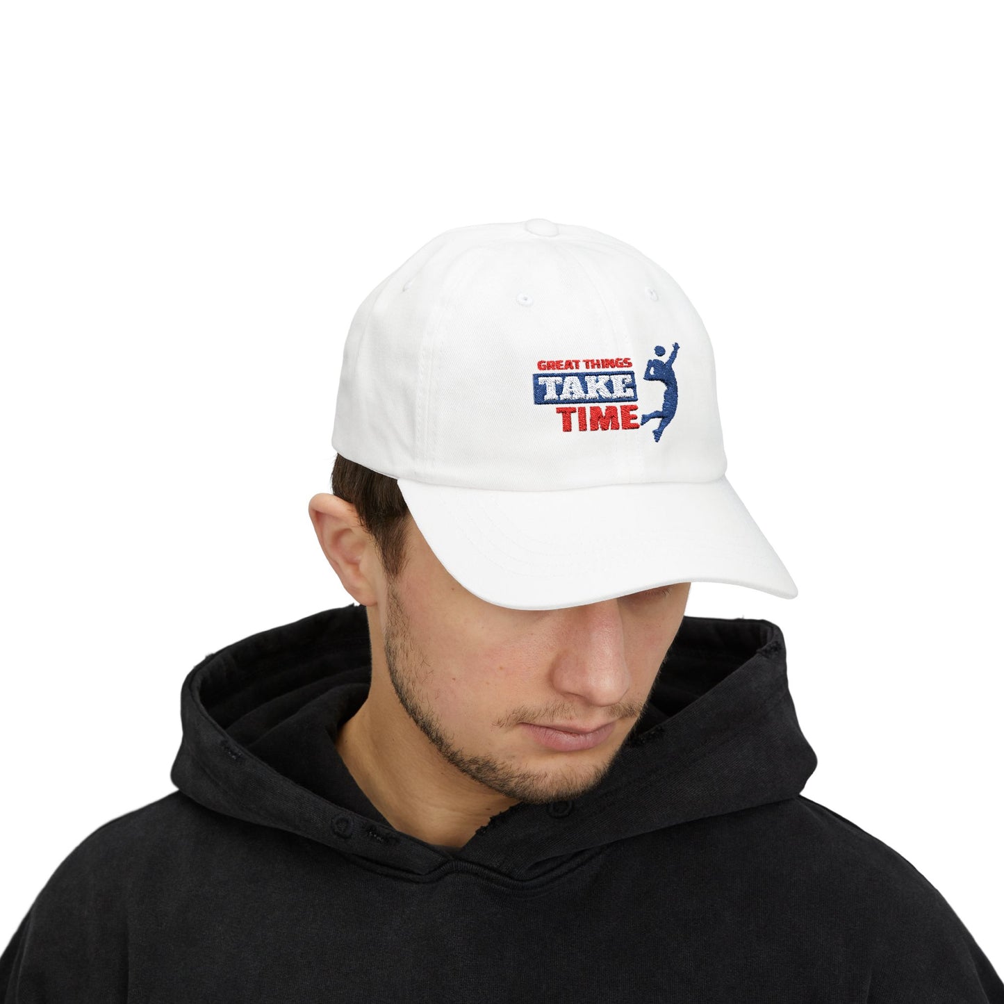 Great Things Take Time Classic Dad Cap / embroidered