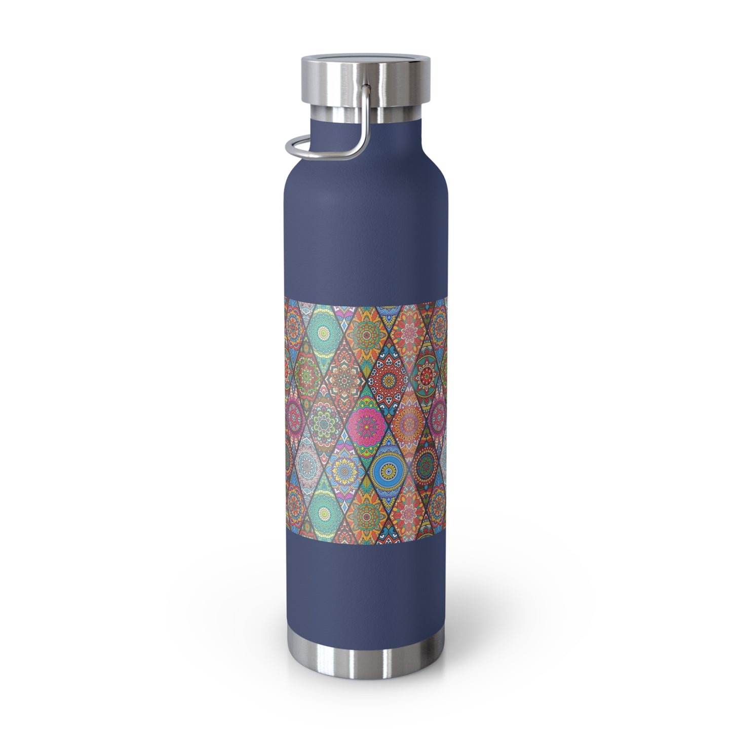 Mandala Argyle Copper Vacuum Insulated Bottle, 22oz