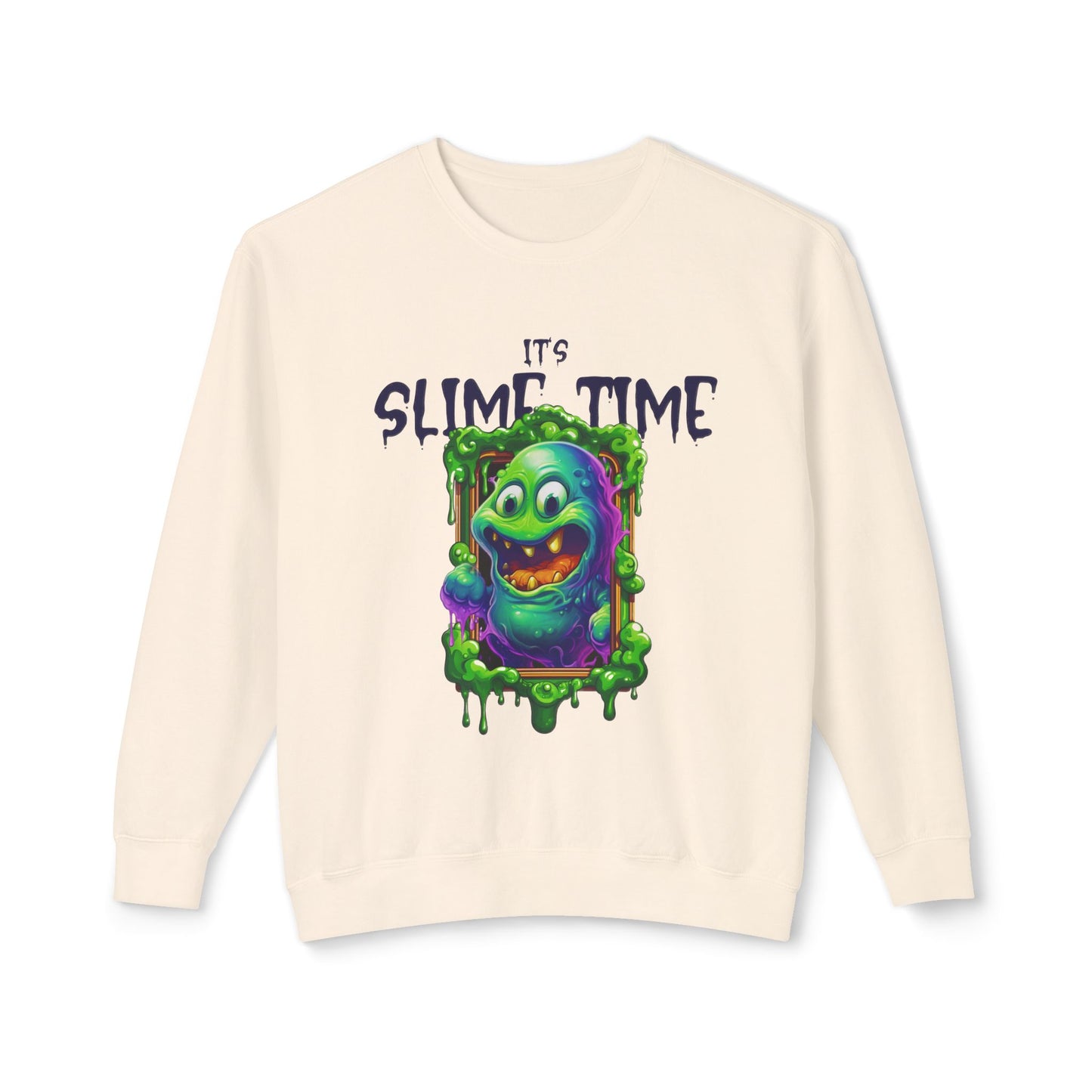 It's Slime Time Unisex Lightweight Crewneck Sweatshirt