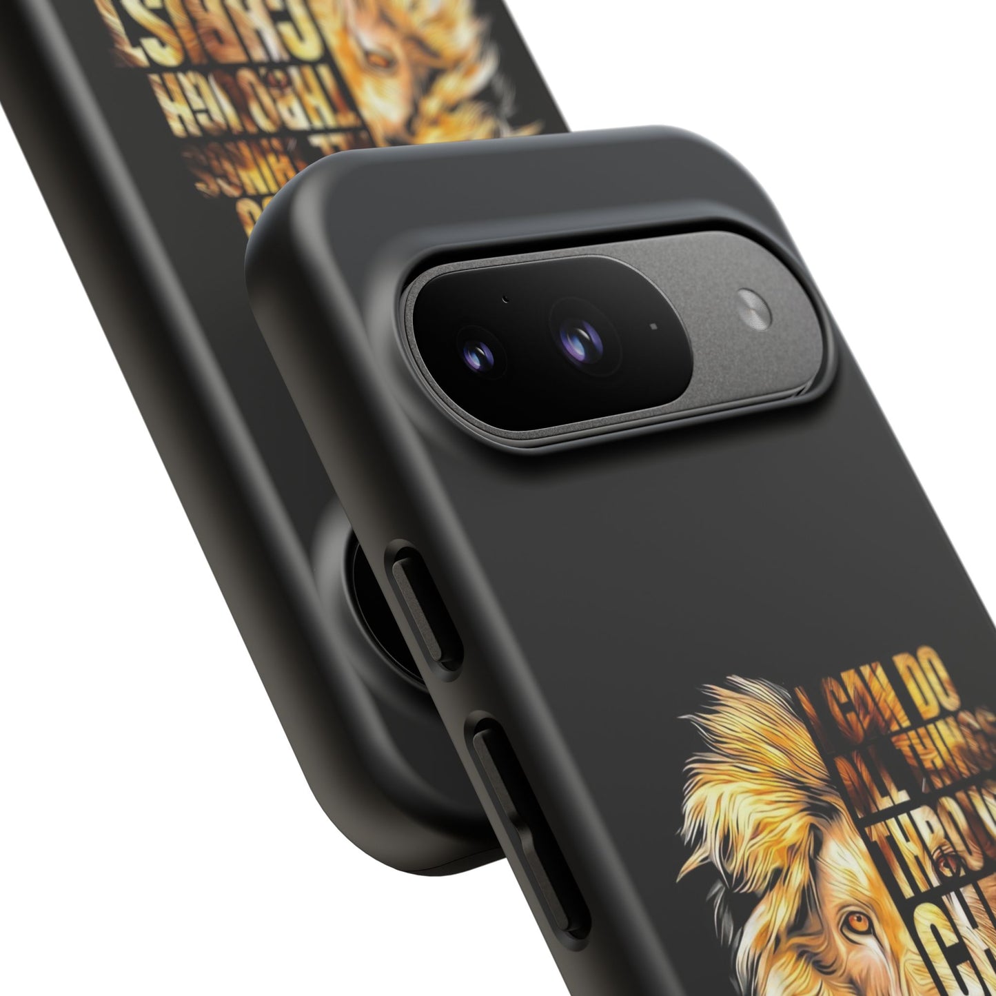 Inspirational Lion  Google Pixel Phone Case, Strength & Faith, Christian Accessories