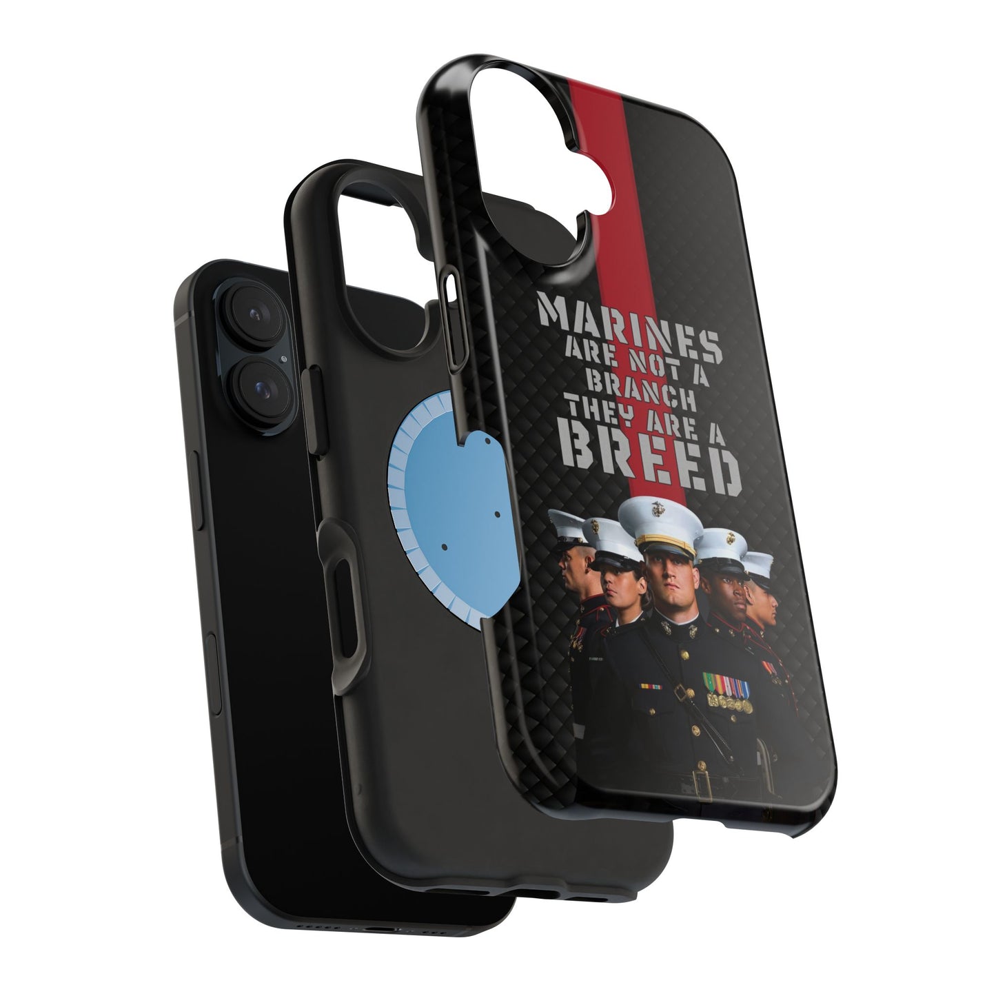 Marines Magnetic Tough Case - "Not a Branch, a Breed" Military iPhone Cover
