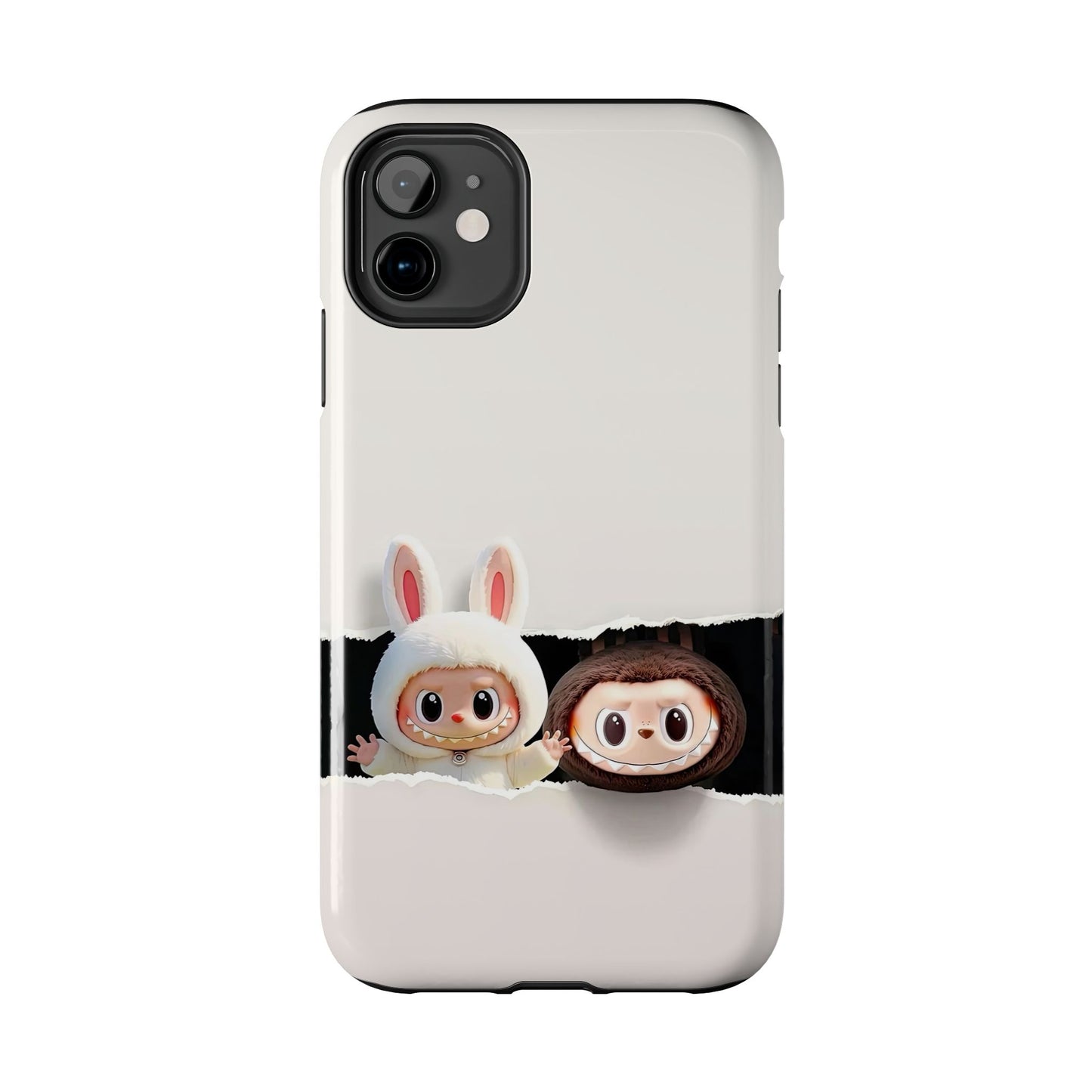 The Monsters Tough Case for iPhone Models and Variations – Dual Layer Protective Cover, Playful Design, Cute Mobile Accessory