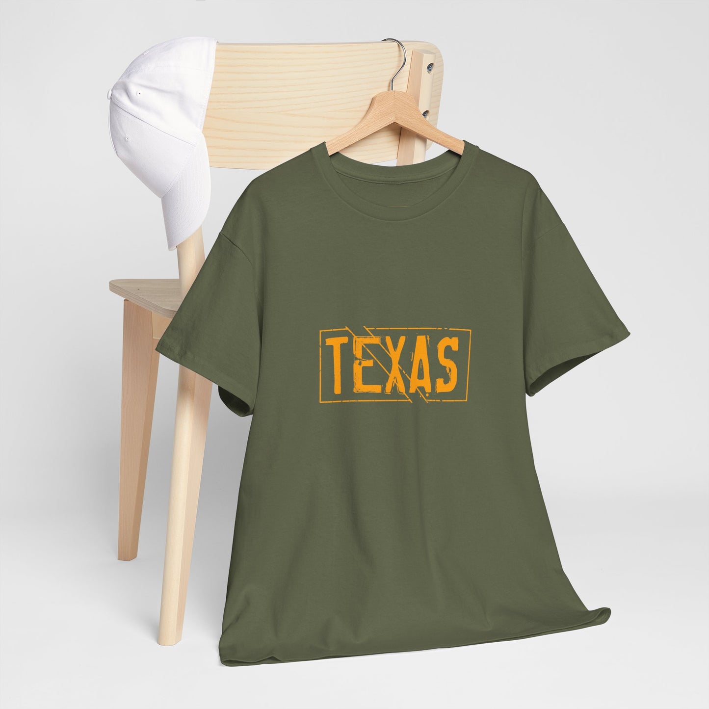 Texas Pride Unisex Heavy Cotton Tee - Casual Black T-Shirt for Texans